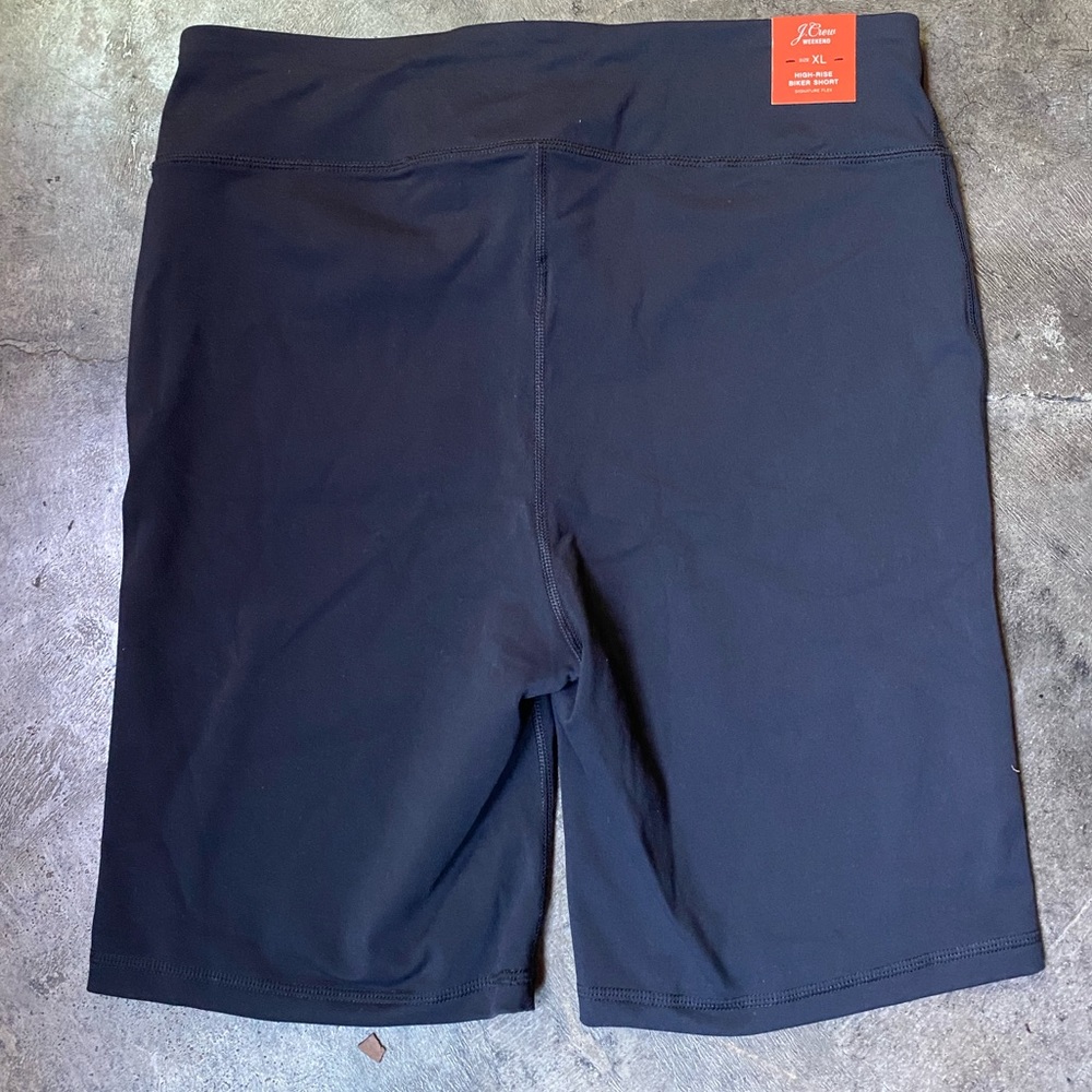 J. Crew biker shorts.